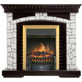 Royal Flame Glasgow - Венге / Белый с очагом Fobos FX Brass