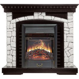 Royal Flame Glasgow - Венге / Белый с очагом Majestic FX Black
