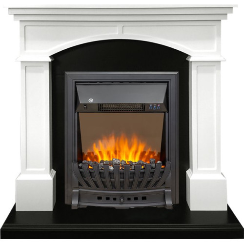 Royal Flame Langford - Белый с черным с очагом Aspen Black