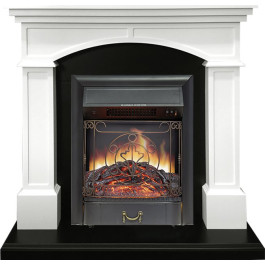 Royal Flame Langford - Белый с черным с очагом Majestic FX Black