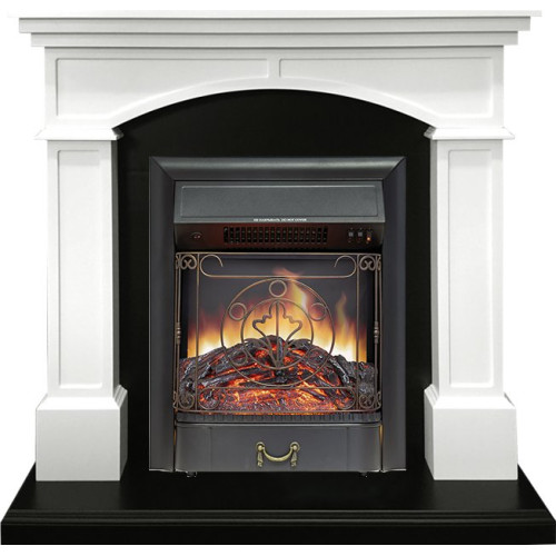 Royal Flame Langford - Белый с черным с очагом Majestic FX Black