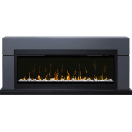Dimplex Lindos (линейный) - Серый графит с очагом Ignite XLF50