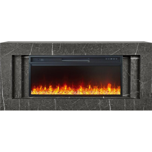 Royal Flame Line 42 SFT Stone Touch - Серый мрамор с очагом Vision 42 LED