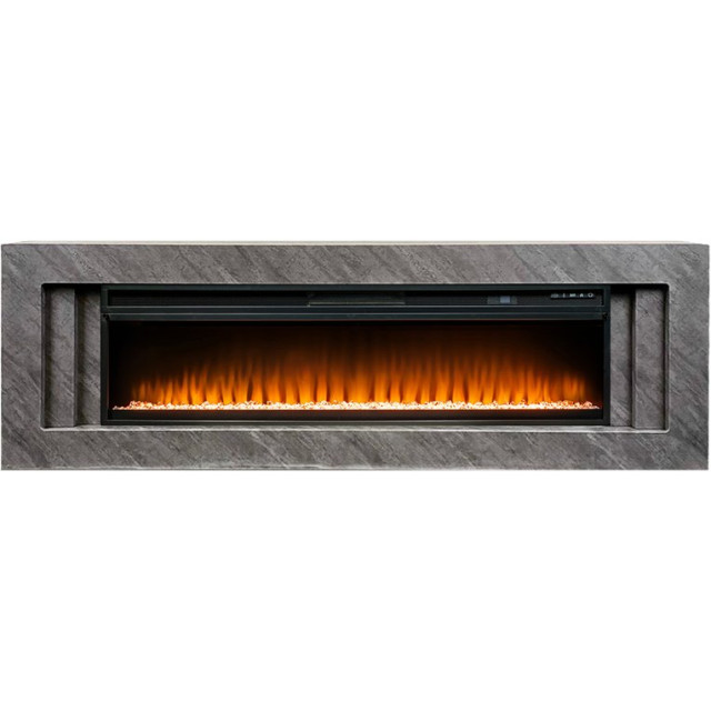 Royal Flame Line 60 Concrete (Разборный) - Серый бетон с очагом Vision 60 LED