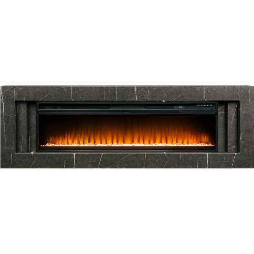 Royal Flame Line 60 SFT Stone Touch - Серый мрамор с очагом Vision 60 LED