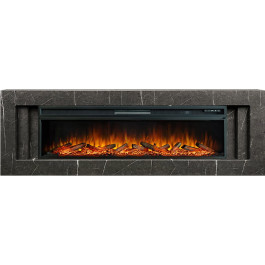 Royal Flame Line 60 SFT Stone Touch - Серый мрамор с очагом Vision 60 LOG LED