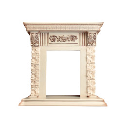 Dimplex Luxemburg (каменный) - Сланец/Cлоновая кость с патиной с очагом Atherton