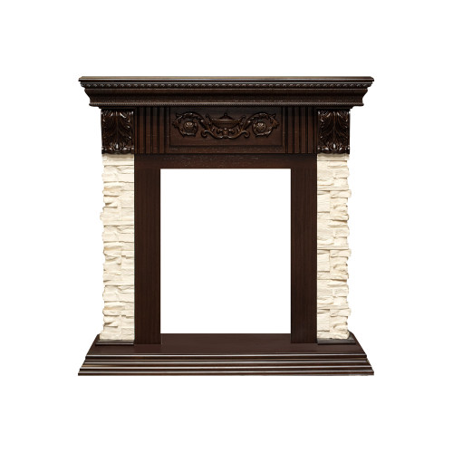 Dimplex Luxemburg (каменный) - Сланец/Темный дуб с очагом Atherton