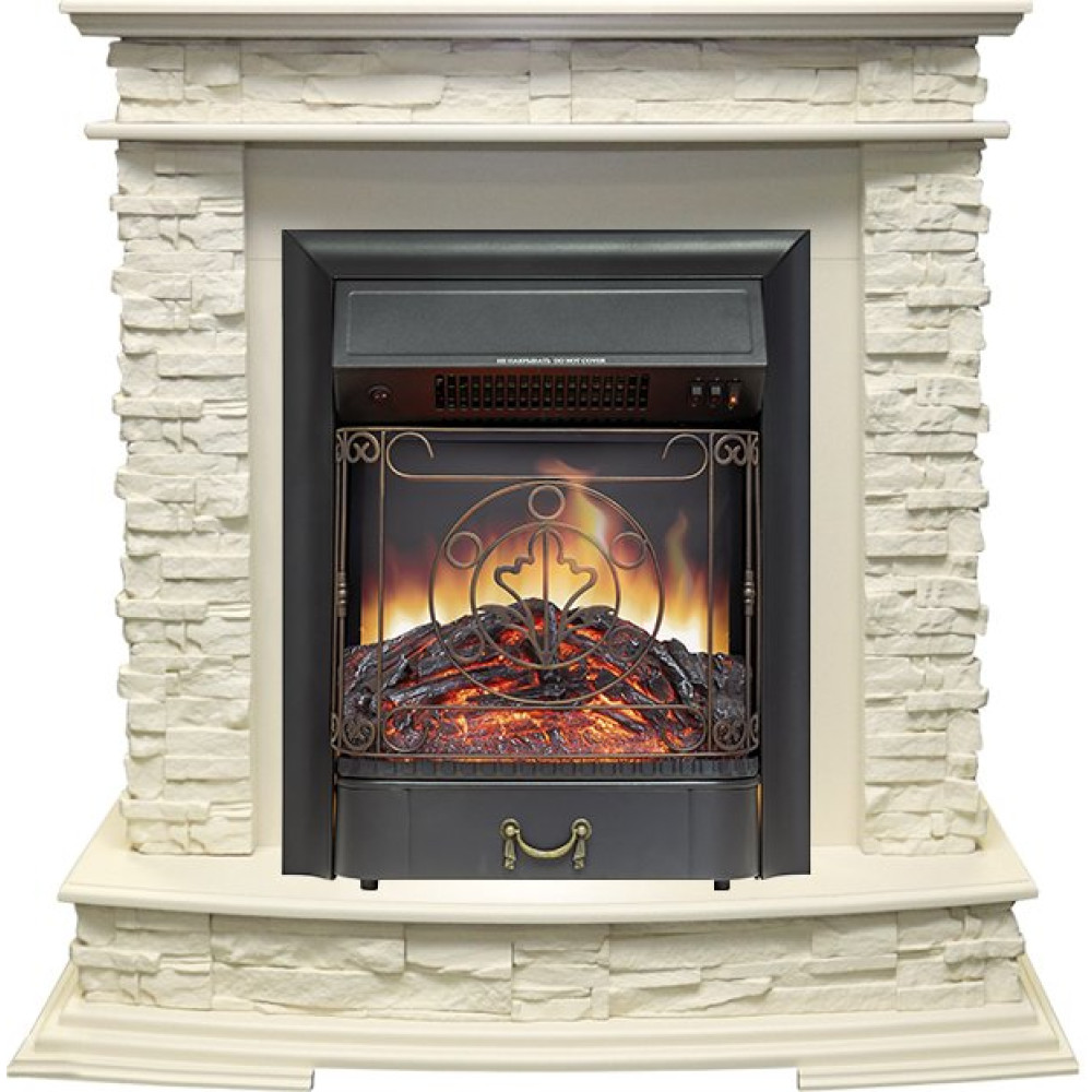 Royal Flame Luzern - Слоновая кость с очагом Majestic FX Black
