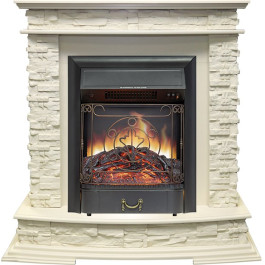 Royal Flame Luzern - Слоновая кость с очагом Majestic FX Black