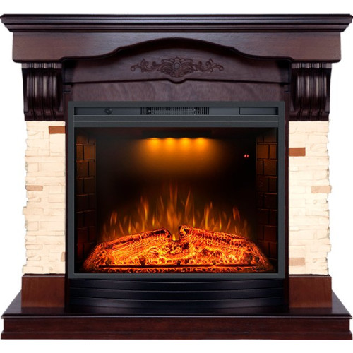 Royal Flame Malta - Темный дуб с очагом Emerald 28