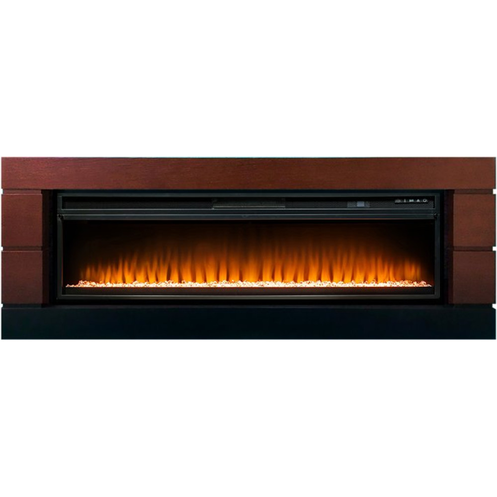 Royal Flame Modern - Темный дуб с черным с очагом Vision 60 LED