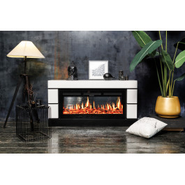 Royal Flame Modern - Темный дуб с черным с очагом Vision 60 LED