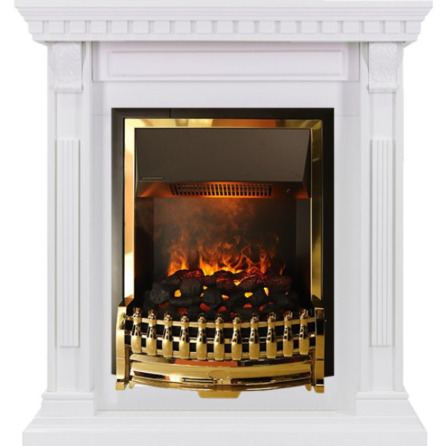 Dimplex Orlean - Белый дуб с очагом Atherton
