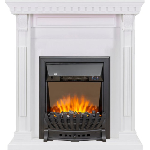 Royal Flame Orlean - Белый с очагом Aspen Black