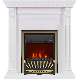 Royal Flame Orlean - Белый с очагом Aspen Gold