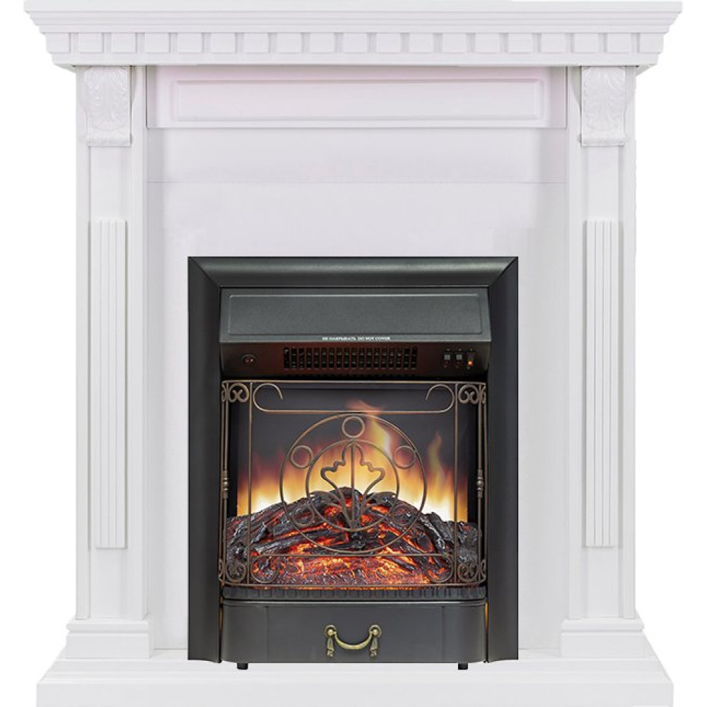 Royal Flame Orlean - Белый с очагом Majestic FX Black