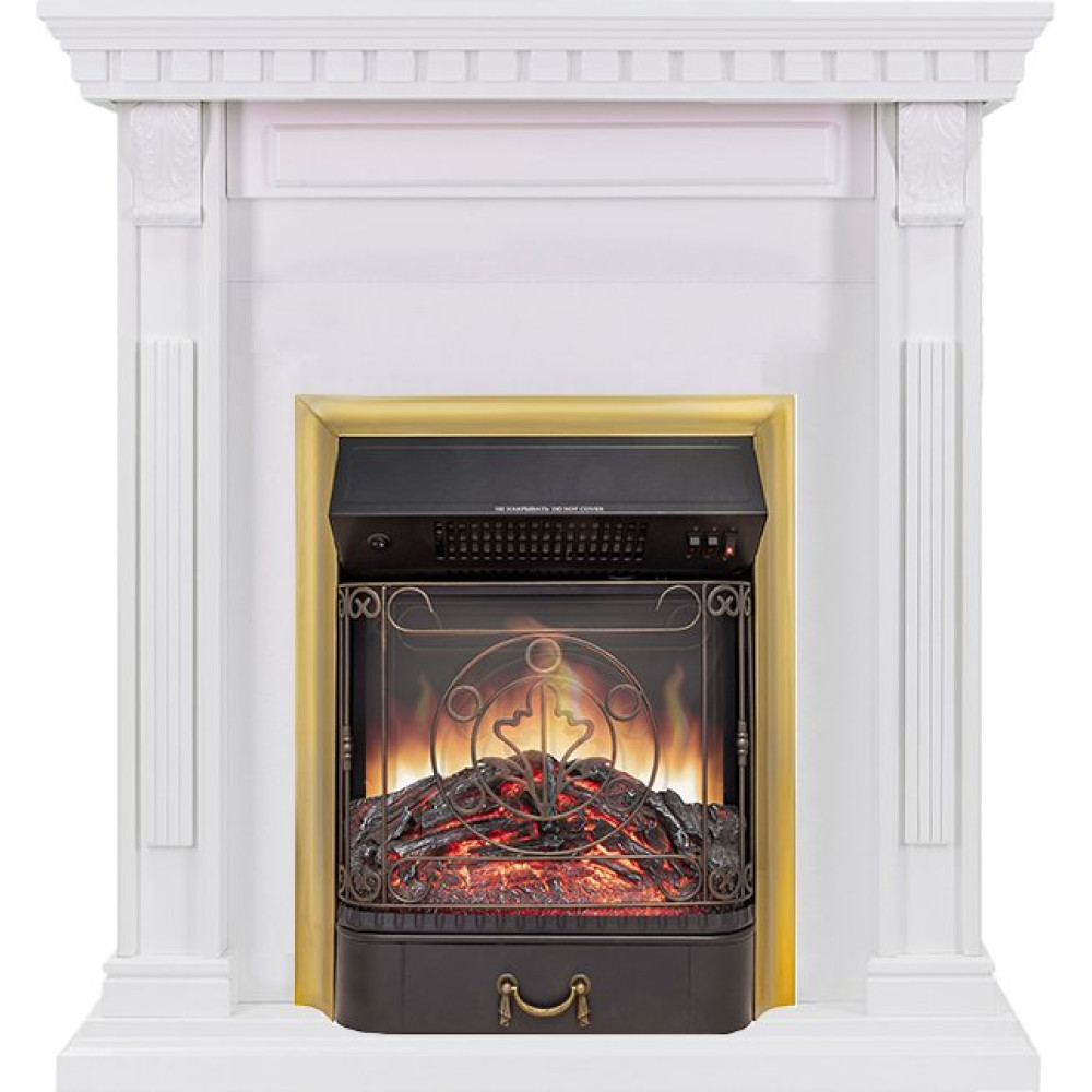 Royal Flame Orlean - Белый с очагом Majestic FX M Brass