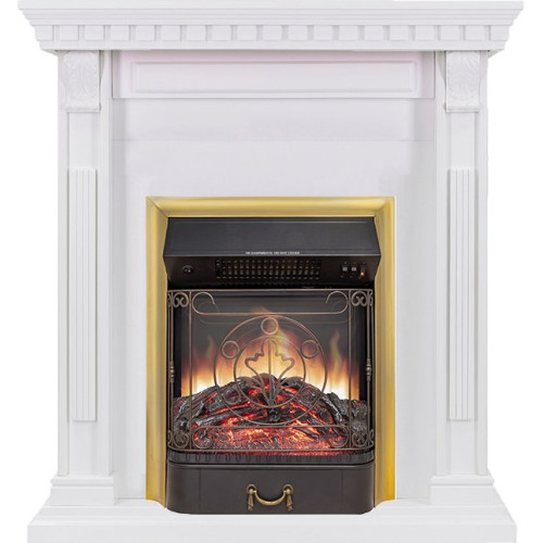 Royal Flame Orlean - Белый с очагом Majestic FX M Brass