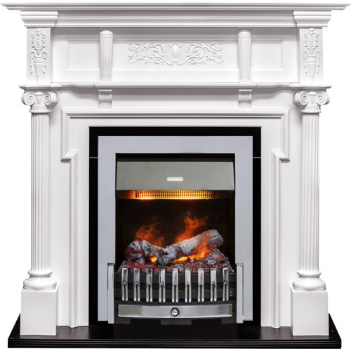 Dimplex Oxford - Белый с очагом Danville Chrome FB2 Dimplex Oxford - Белый с очагом Danville Chrome FB2