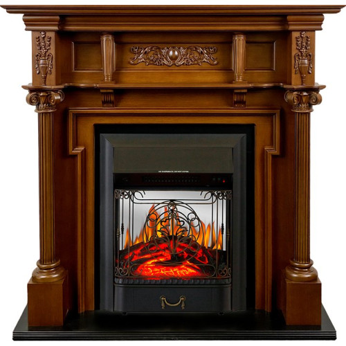 Royal Flame Oxford - Орех с очагом Majestic FX M Black