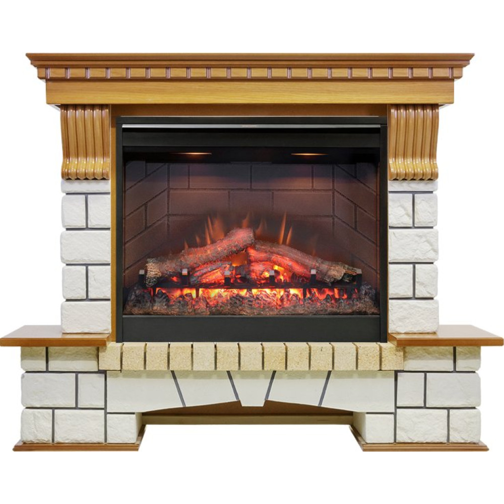 Dimplex Pierre Luxe - Дуб / Белый с очагом Symphony 26 DF2608-INT