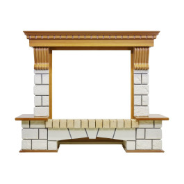 Dimplex Pierre Luxe - Дуб / Белый с очагом Symphony 26 DF2608-INT