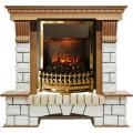 Dimplex Pierre Luxe - Дуб / Белый (Высота 1020мм) с очагом Atherton
