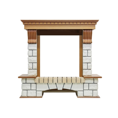 Dimplex Pierre Luxe - Дуб / Белый (Высота 1020мм) с очагом Atherton