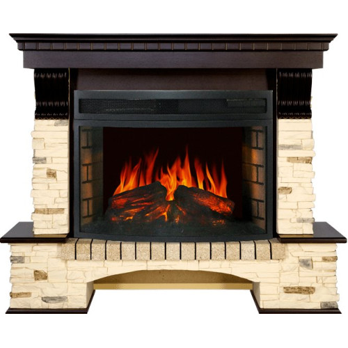 Royal Flame Pierre Luxe - Сланец / Темный дуб с очагом Dioramic 25 LED FX