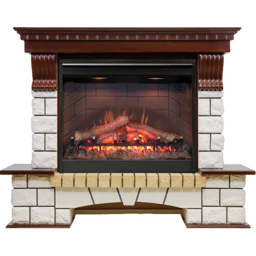 Dimplex Pierre Luxe - Темный дуб / Белый с очагом Symphony 26 DF2608-INT Dimplex Pierre Luxe - Темный дуб / Белый с очагом Symphony 26 DF2608-INT