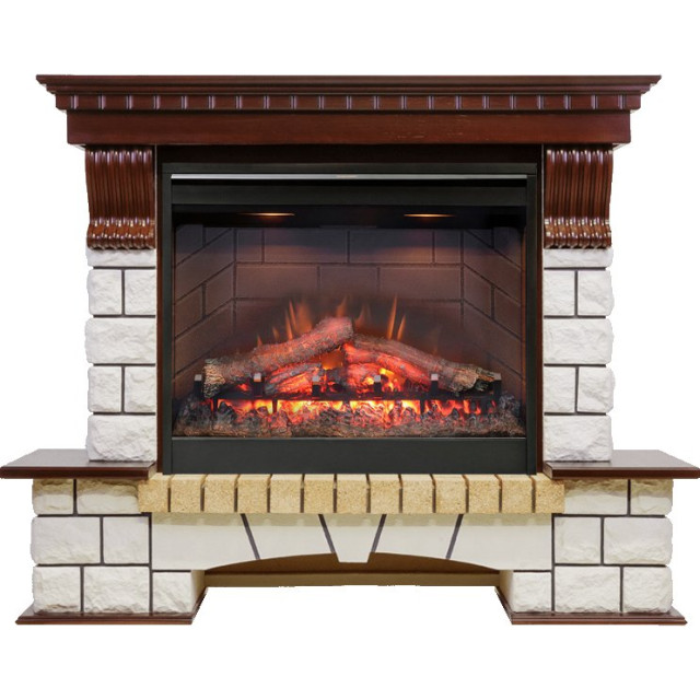 Dimplex Pierre Luxe - Темный дуб / Белый с очагом Symphony 26 DF2608-INT