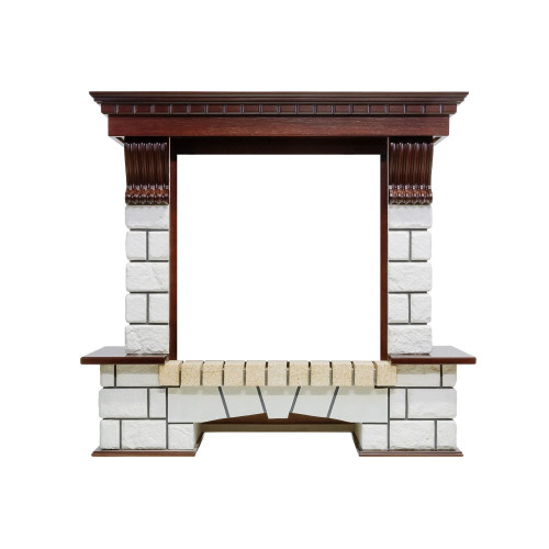 Dimplex Pierre Luxe - Темный дуб / Белый (Высота 1040мм)