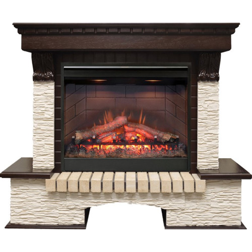 Dimplex Pierre Luxe - Темный дуб / Сланец мелкий с очагом Symphony 26 DF2608-INT Dimplex Pierre Luxe - Темный дуб / Сланец мелкий с очагом Symphony 26 DF2608-INT