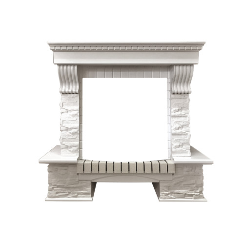 Royal Flame Pierre Luxe Белый / Сланец белый с очагом Dioramic 25 LED FX