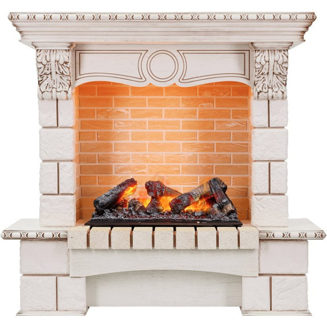 Dimplex Pierre Luxe угловой - Слоновая кость / Шампань с очагом Cassette 600 NH
