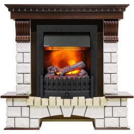 Dimplex Pierre Luxe угловой - Темный дуб / Белый (Высота 1020мм) с очагом Danville Black FB2