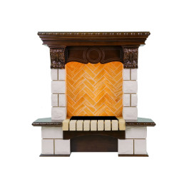 Dimplex Pierre Luxe угловой - Темный дуб / Шампань (Высота 975мм)