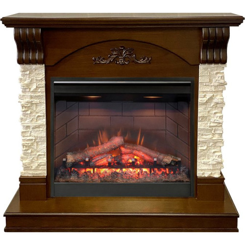 Dimplex Prague - Темный дуб/Сланец бежевый с очагом Symphony 26 DF2608-INT