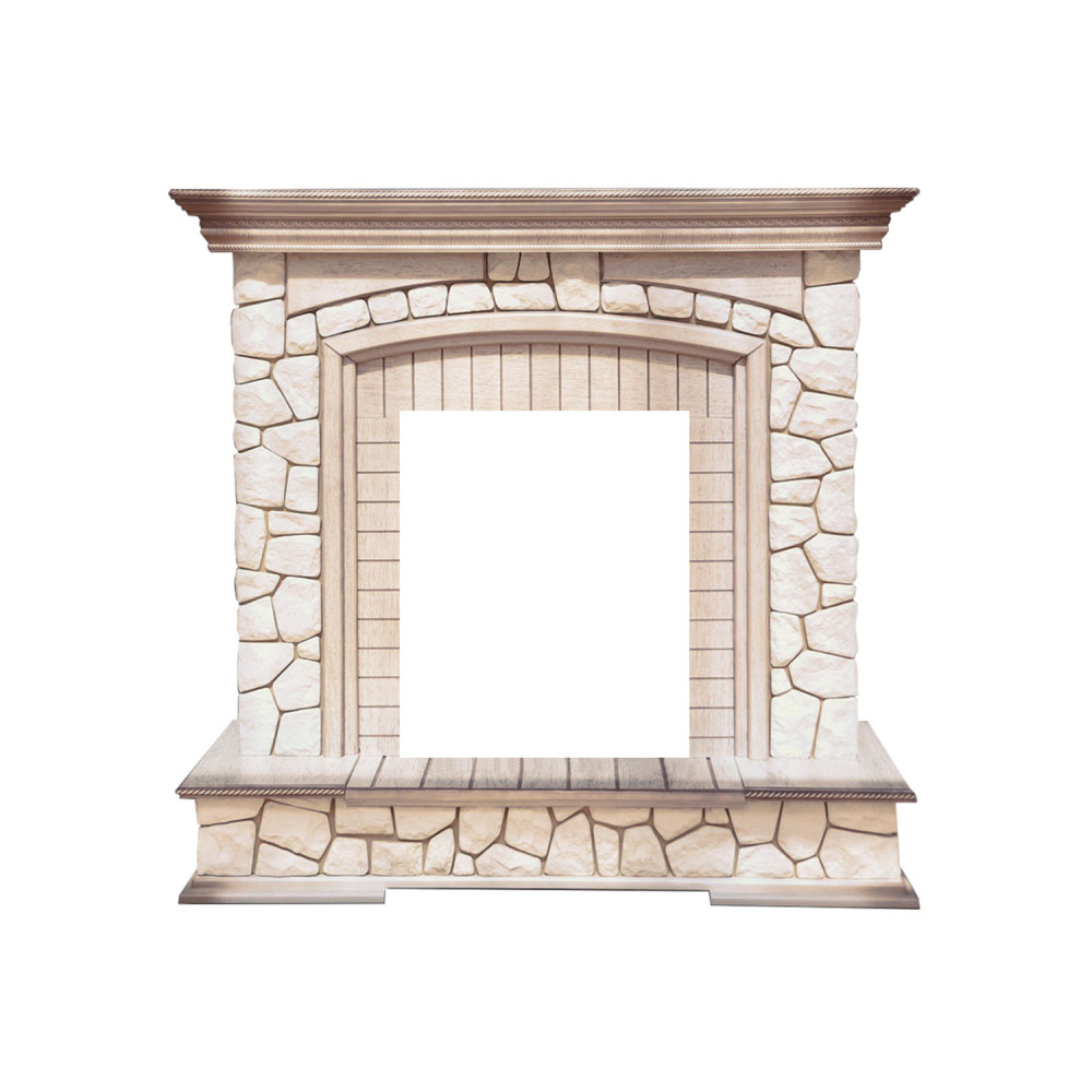 Dimplex Preston - Белый/Слоновая кость с патиной с очагом Atherton