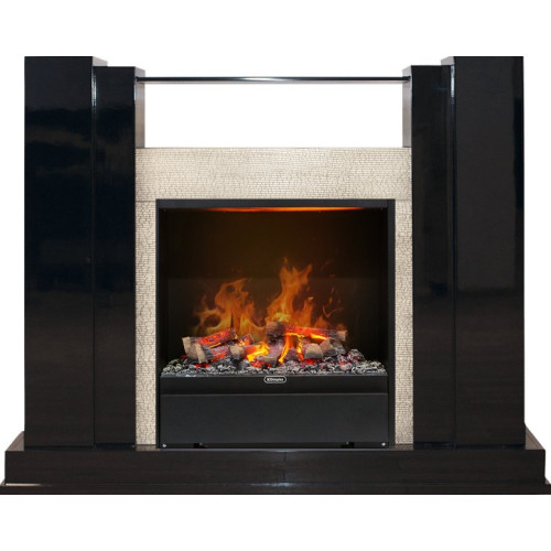 Dimplex Rockwell - Черный лак, слоновая кость с очагом Albany