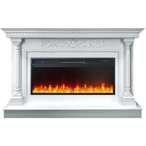 Royal Flame Sicilia - Белый (Ширина 1530мм) с очагом Vision 42 LED