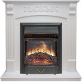 Royal Flame Sorrento угловой - Белый дуб с очагом Majestic FX Black