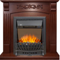 Royal Flame Sorrento угловой - Орех с очагом Aspen Black