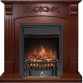 Royal Flame Sorrento угловой - Орех с очагом Fobos FX Black