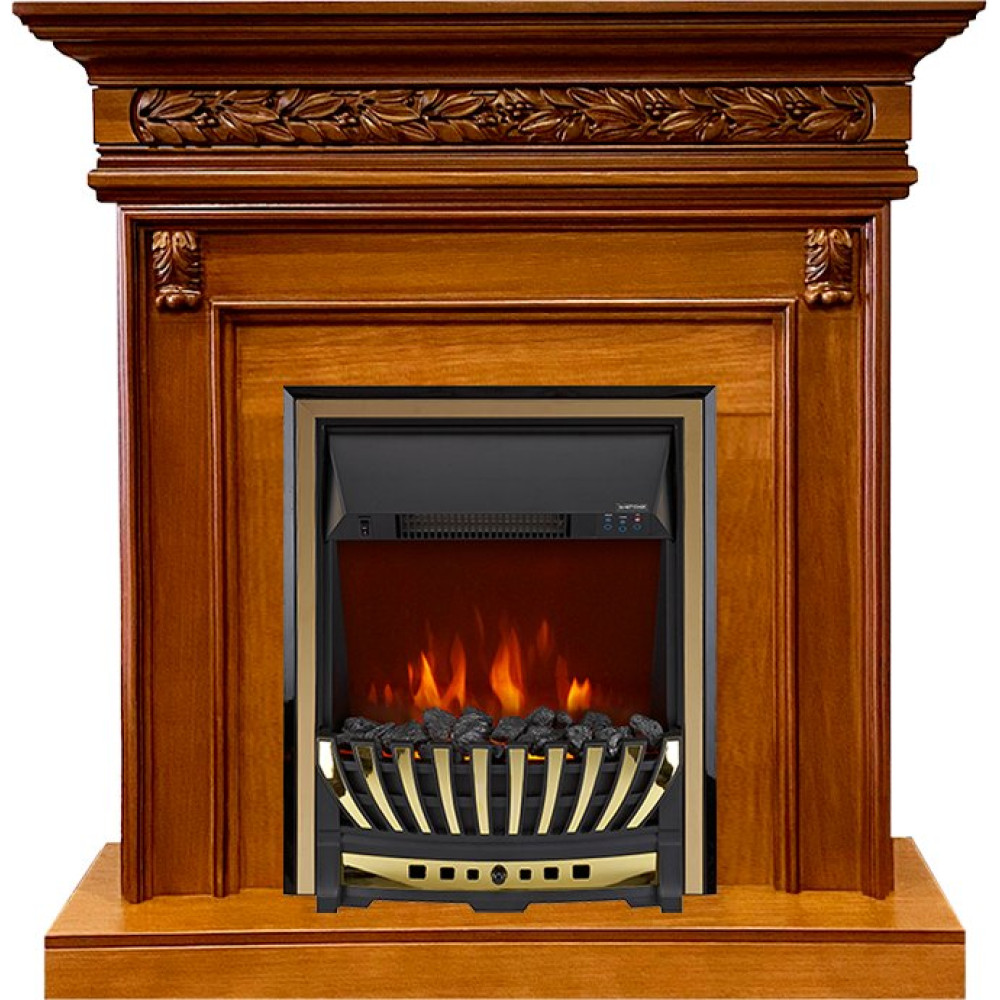 Royal Flame Valletta - Орех с очагом Aspen Gold