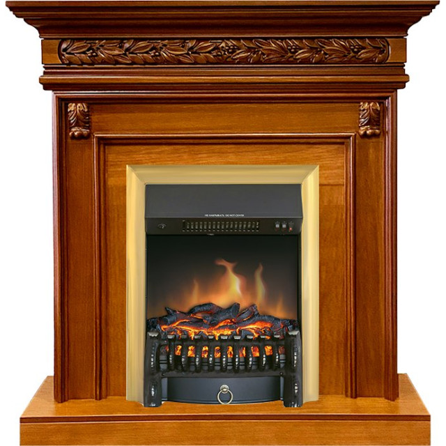 Royal Flame Valletta - Орех с очагом Fobos FX Brass
