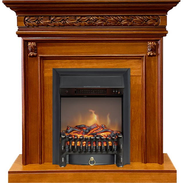 Royal Flame Valletta - Орех с очагом Fobos FX M Black