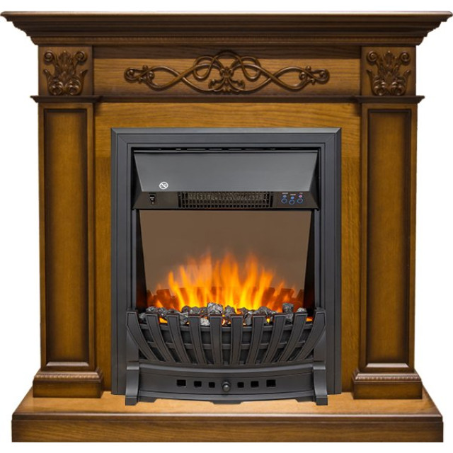Royal Flame Verona - Дуб антик с очагом Aspen Black