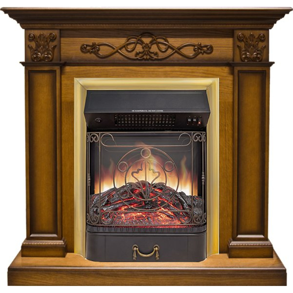 Royal Flame Verona - Дуб антик с очагом Majestic FX M Brass